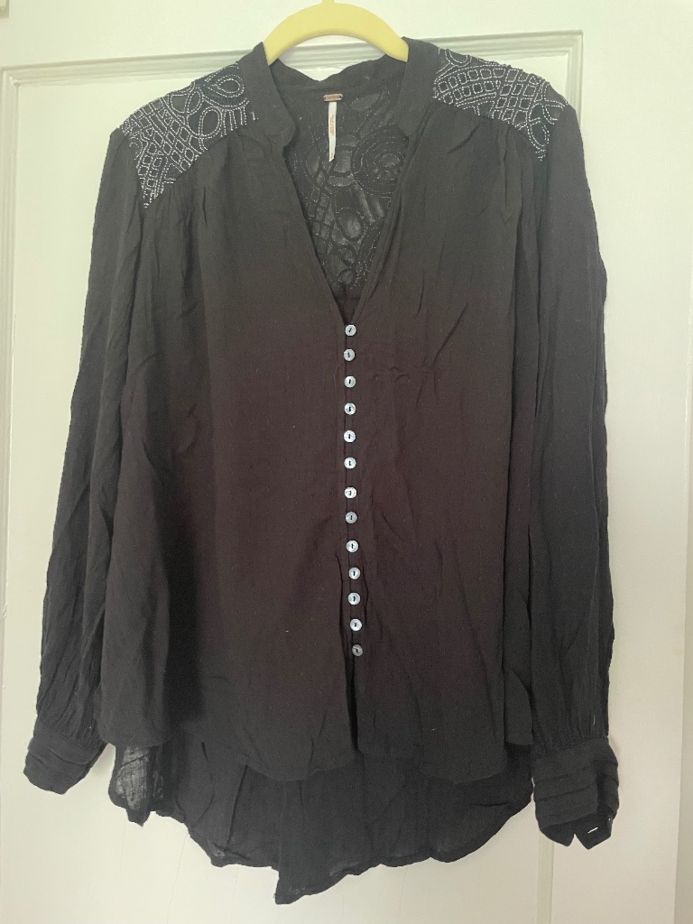 Free People loose button down